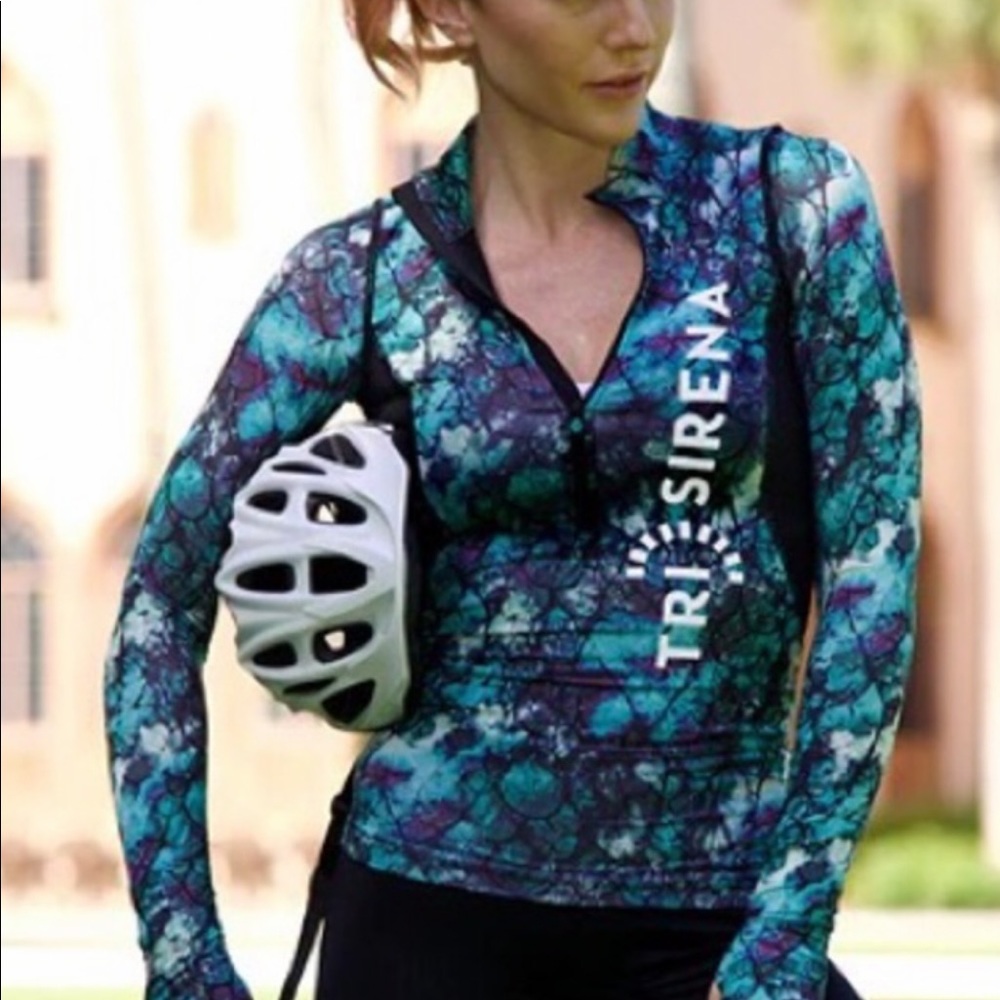 TRI SIRENA midnight mermaid multi sport top ~S